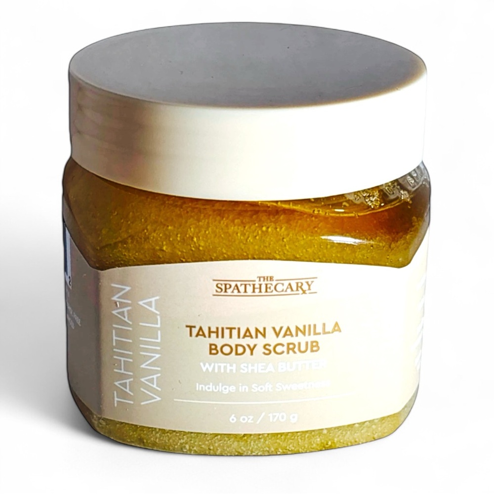 The Spathecary NEW Tahitian Vanilla Body Scrub With Shea Butter. 6 Oz. New PC - Picture 2 of 7